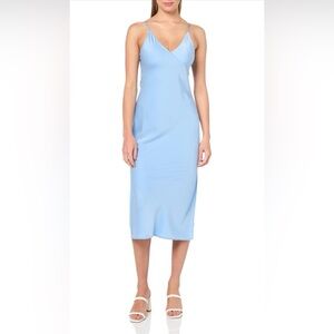 NWT Armani Exchange Womens Satin Essential Dress Size 14